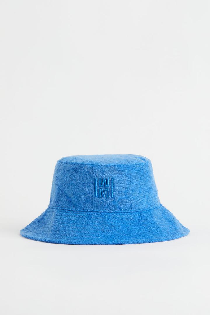 H & M - Terry Bucket Hat - Blue