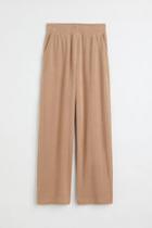 H & M - Wide-leg Terry Pants - Beige