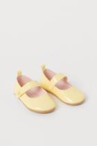 H & M - Patent Ballet Flats - Yellow
