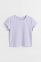 H & M - Cotton Jersey T-shirt - Purple
