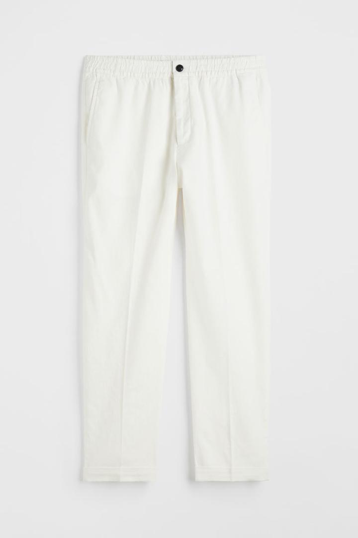 H & M - Linen-blend Joggers - White