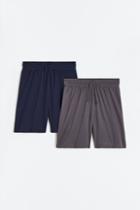 H & M - 2-pack Sports Shorts - Blue
