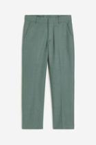 H & M - Textured Suit Pants - Green