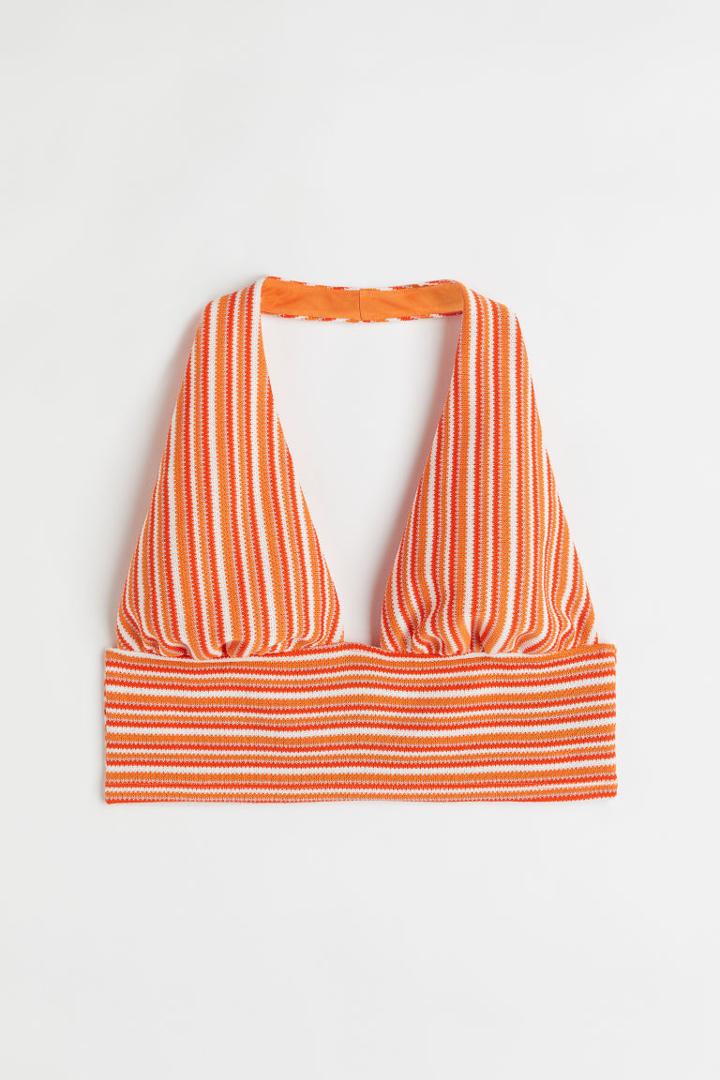 H & M - H & M+ Halterneck Top - Orange