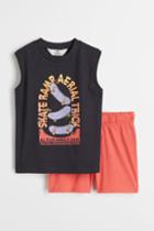 H & M - 2-piece Cotton Set - Black