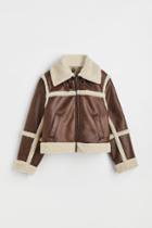 H & M - Fleece-lined Jacket - Brown