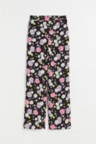 H & M - Wide-leg Pants - Black