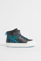 H & M - Warm-lined Printed High Tops - Black