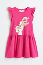 H & M - Printed Dress - Pink