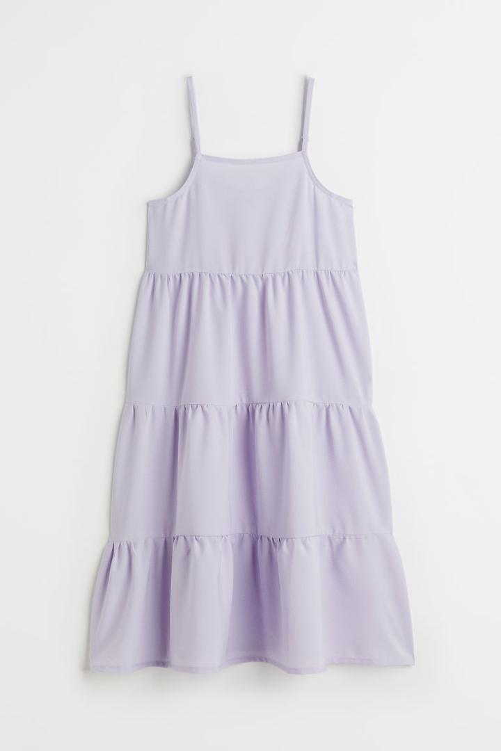 H & M - Tiered Dress - Purple