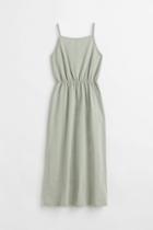 H & M - Cotton Maxi Dress - Green