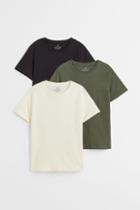 H & M - 3-pack T-shirts - Black