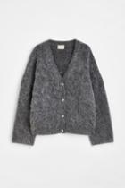 H & M - Mohair-blend Cardigan - Gray