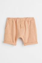 H & M - Slub Jersey Shorts - Orange