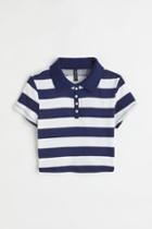 H & M - Collared Top - Blue