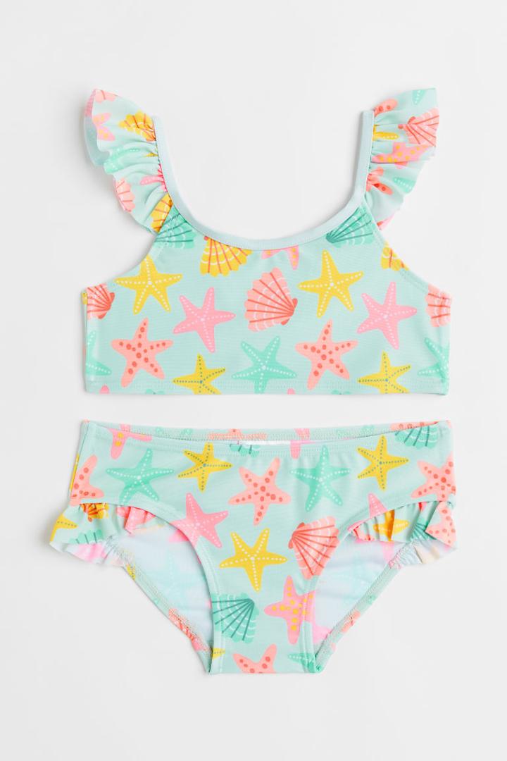 H & M - Ruffle-trimmed Bikini - Green