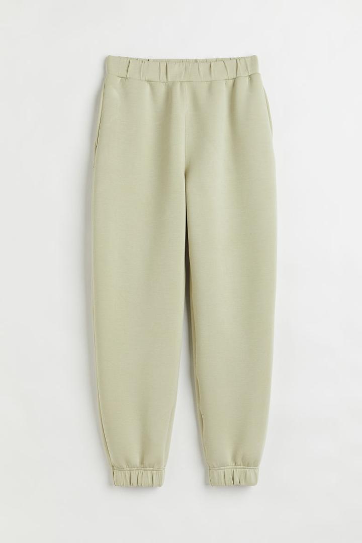 H & M - Scuba-look Joggers - Green