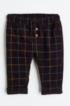 H & M - Fully Lined Corduroy Pants - Brown