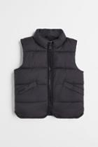 H & M - Water-repellent Puffer Vest - Black