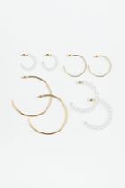 H & M - 4 Pairs Hoop Earrings - Gold