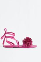 H & M - Tasseled Sandals - Pink