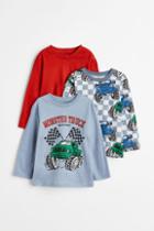 H & M - 3-pack Cotton Jersey Shirts - Blue