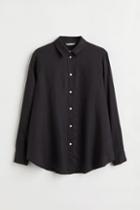 H & M - H & M+ Linen Shirt - Black