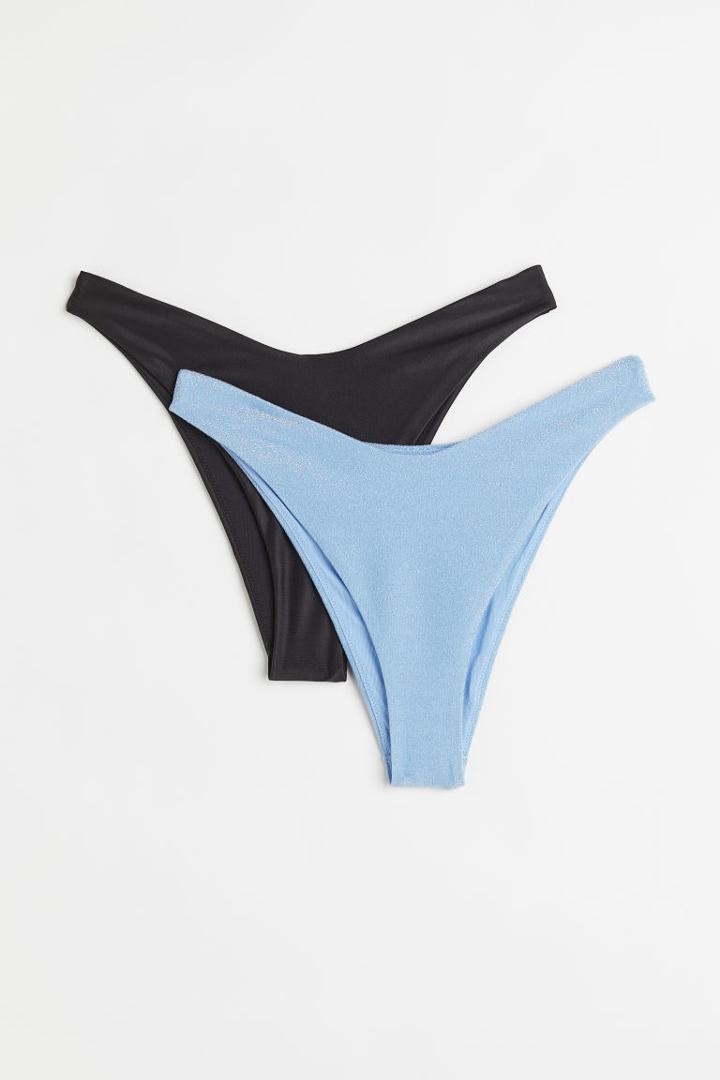 H & M - 2-pack Bikini Bottoms - Blue