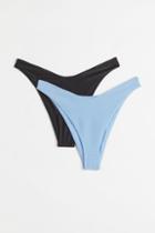 H & M - 2-pack Bikini Bottoms - Blue