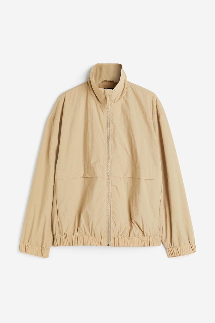 H & M - Nylon Track Jacket - Beige