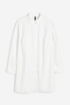 H & M - H & M+ Poplin Shirt Dress - White