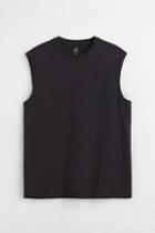 H & M - Regular Fit Coolmax Shirt - Black