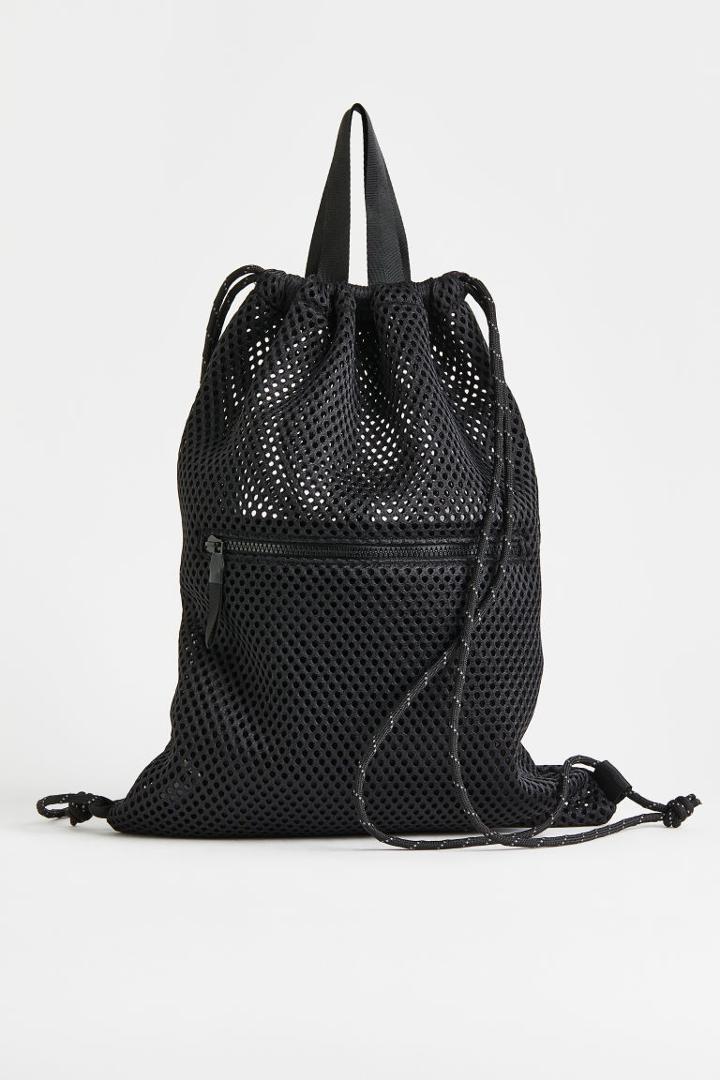 H & M - Mesh Gym Bag - Black