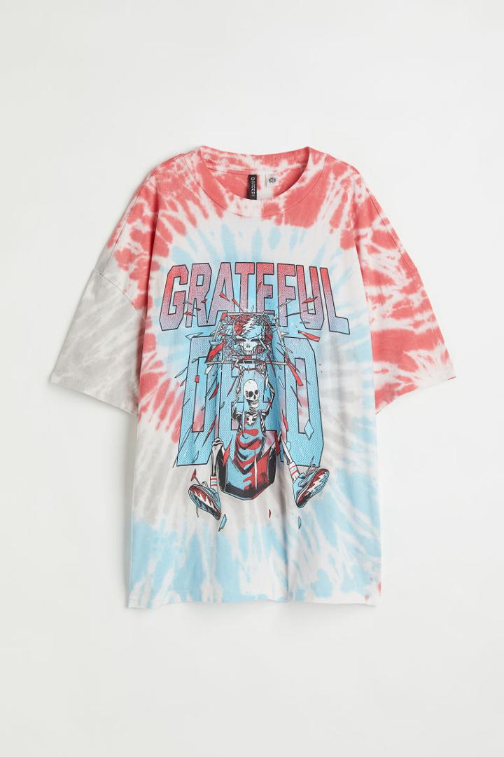 H & M - Printed T-shirt - Red