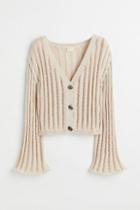 H & M - Knit Cardigan - Beige