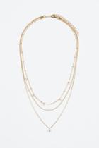 H & M - Triple-strand Necklace - Gold