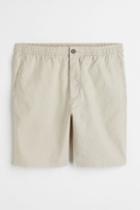 H & M - Regular Fit Linen-blend Shorts - Brown