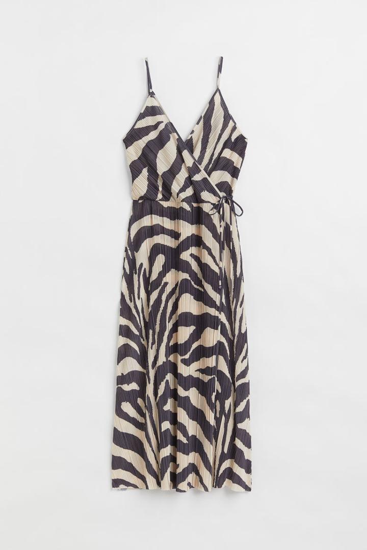 H & M - Pleated Dress - Gray