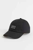 H & M - Cotton Cap With Embroidery - Black