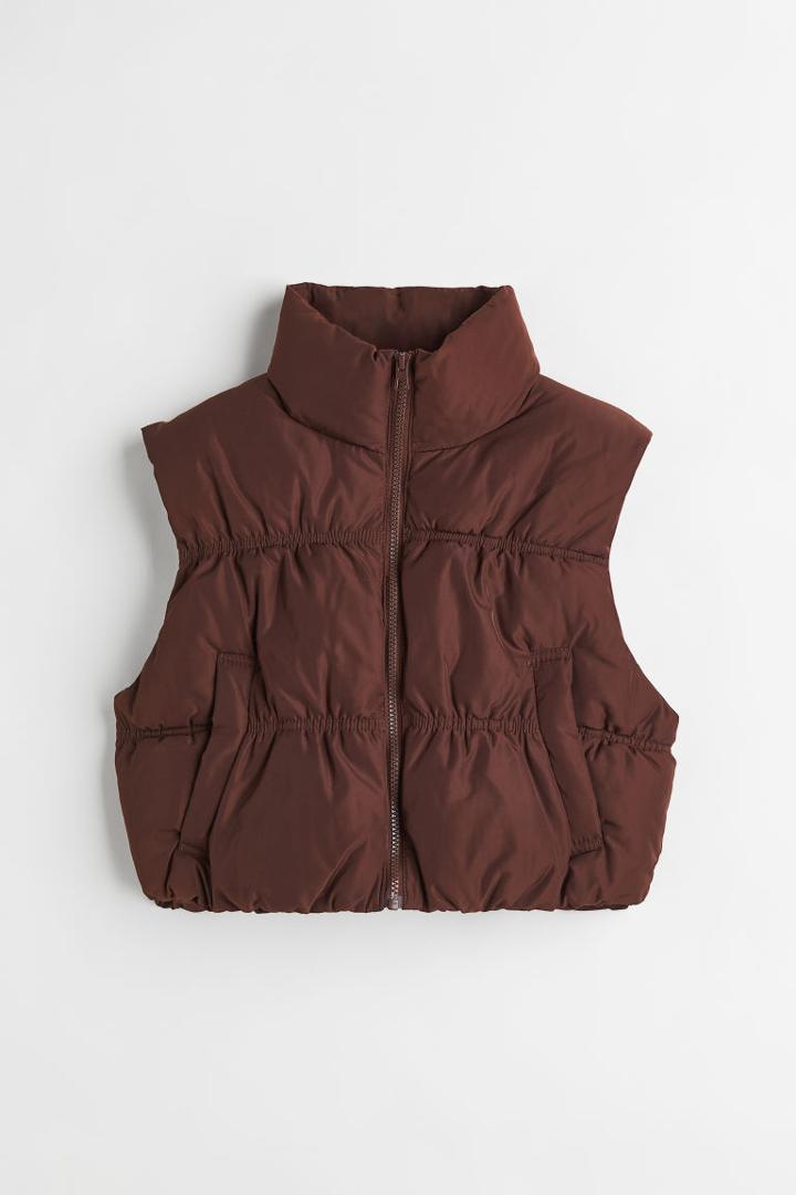 H & M - Puffer Vest - Brown