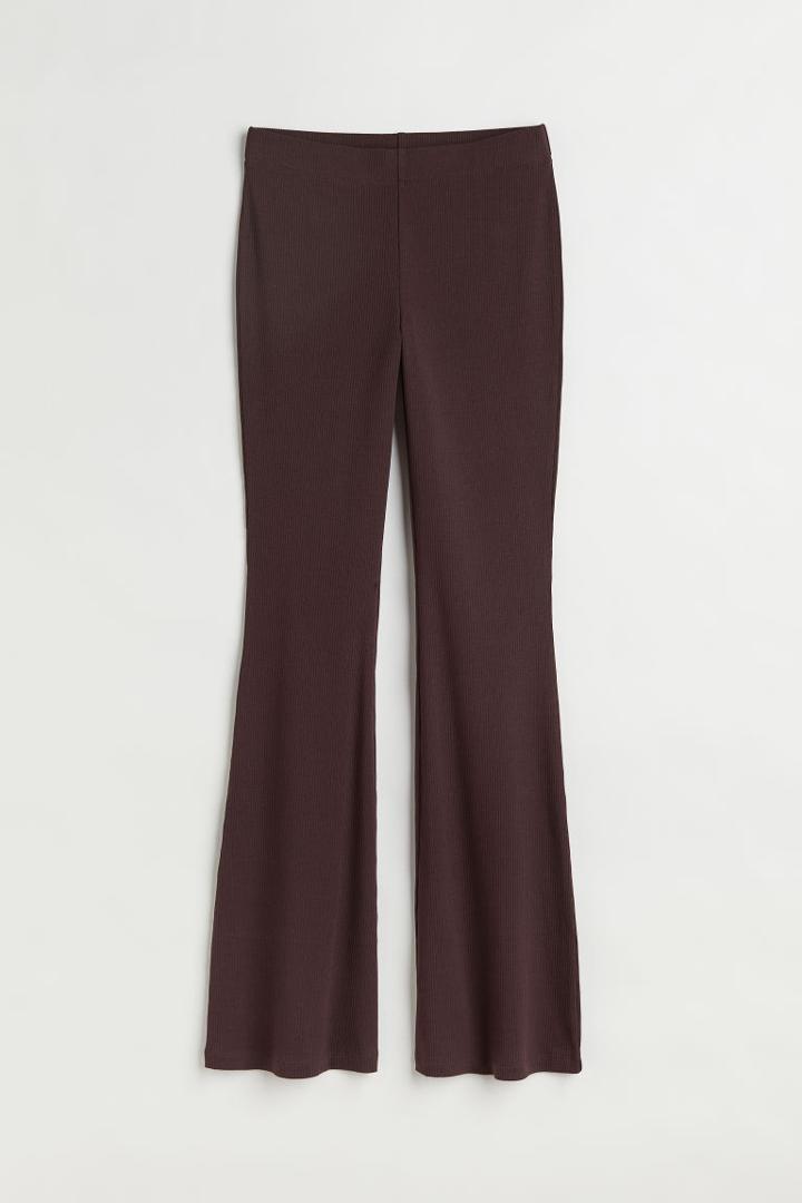 H & M - Flared Leggings - Brown