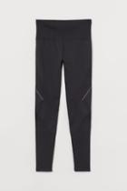 H & M - Seamless Running Leggings - Black