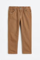 H & M - Relaxed Tapered Fit Pants - Beige