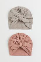 H & M - 2-pack Turbans - Pink