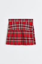 H & M - Twill Skirt - Red