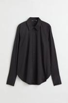 H & M - Cotton-blend Shirt - Black