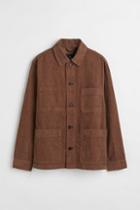H & M - Corduroy Shirt Jacket - Beige
