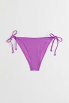 H & M - Tie Bikini Bottoms - Purple