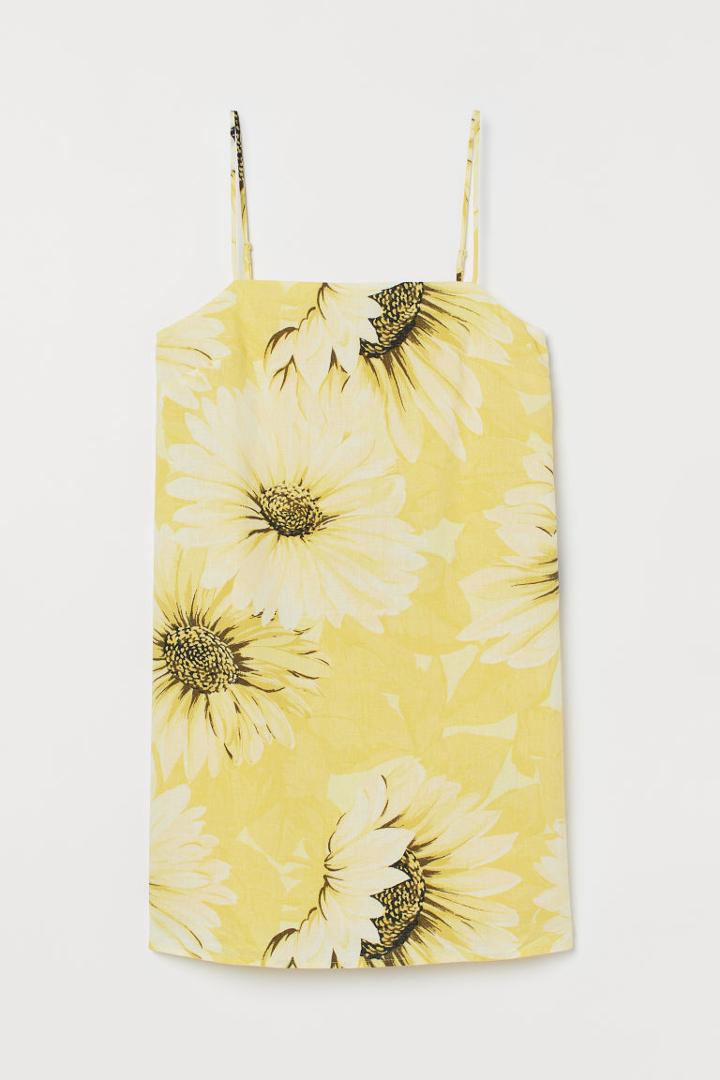 H & M - Cotton Dress - Yellow