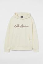H & M - Relaxed-fit Hoodie - White
